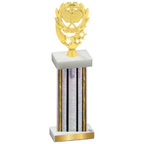 Single Silver Glacier Pickleball Trophy