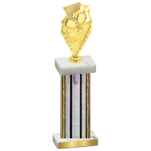 Single Silver Glacier Pickleball Trophy