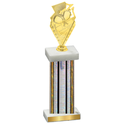 Single Silver Glacier Pickleball Trophy