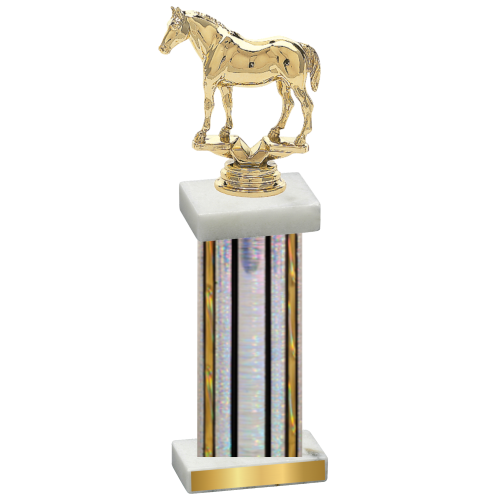 Single Silver Glacier Horses Trophy