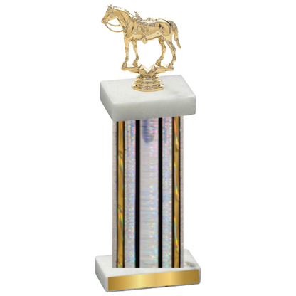 Single Silver Glacier Horses Trophy