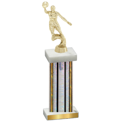 Single Silver Glacier Basketball Trophy