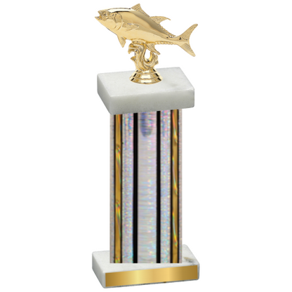 Single Silver Glacier Fishing Trophy