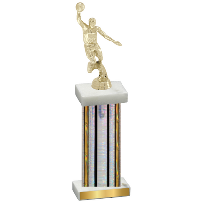 Single Silver Glacier Basketball Trophy