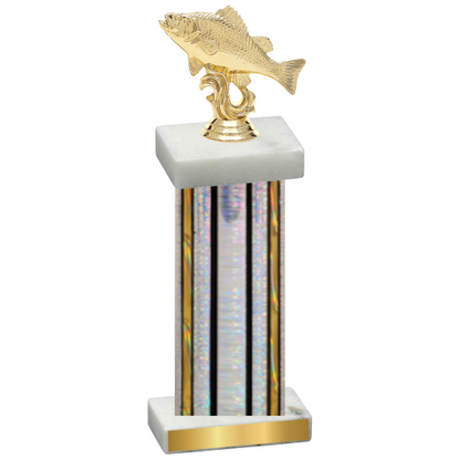 Single Silver Glacier Fishing Trophy