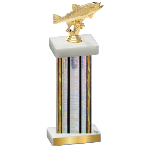 Single Silver Glacier Fishing Trophy