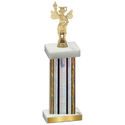 Single Silver Glacier Academics Trophy