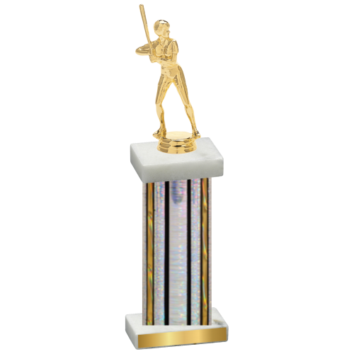 Single Silver Glacier Softball Trophy