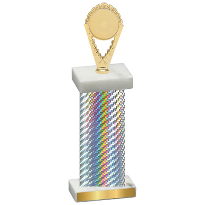 Single Silver Carbon Fiber Insert Trophy