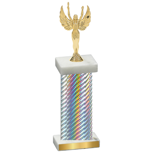 Single Silver Carbon Fiber Victory Trophy