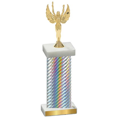 Single Silver Carbon Fiber Victory Trophy