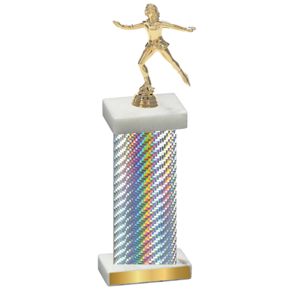 Single Silver Carbon Fiber Skater Trophy