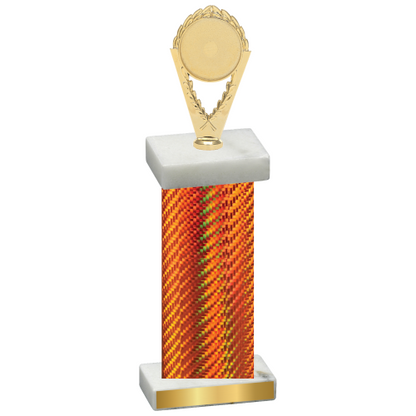 Single Orange Carbon Fiber Insert Trophy