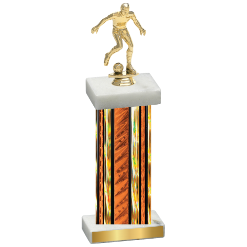 Single Orange Glacier Soccer Trophy