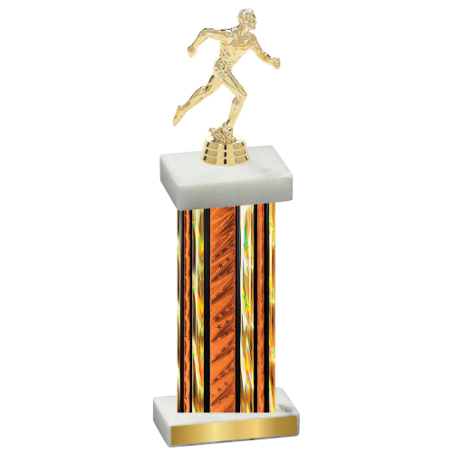 Single Orange Glacier Running Trophy