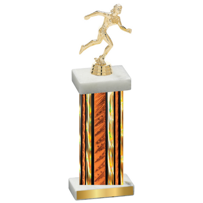 Single Orange Glacier Running Trophy