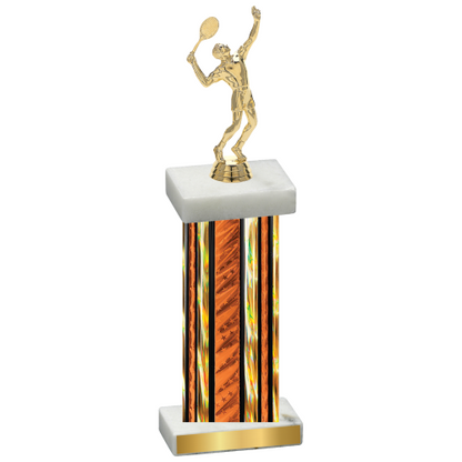 Single Orange Glacier Tennis Trophy