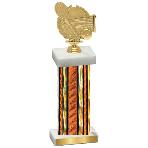 Single Orange Glacier Tennis Trophy