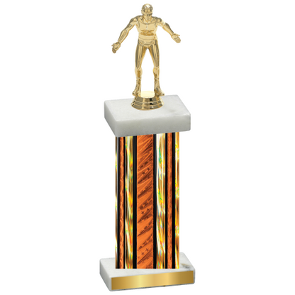 Single Orange Glacier Wrestling Trophy