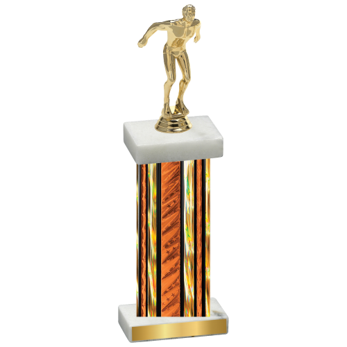 Single Orange Glacier Swimming Trophy