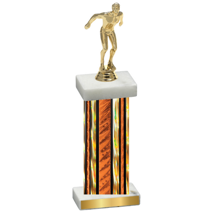 Single Orange Glacier Swimming Trophy