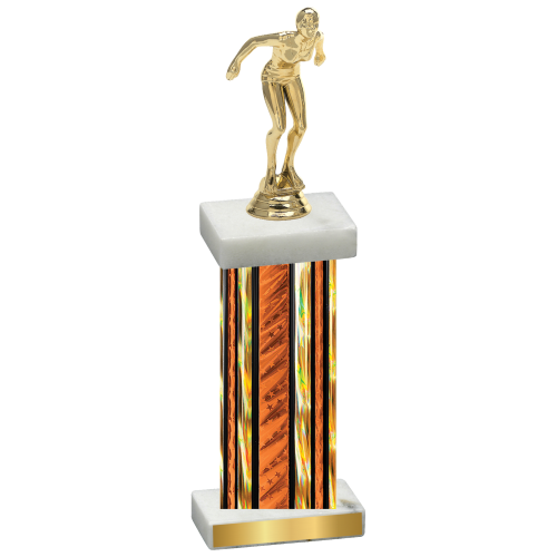 Single Orange Glacier Tennis Trophy