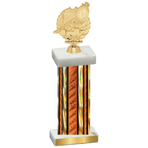 Single Orange Glacier Swimming Trophy