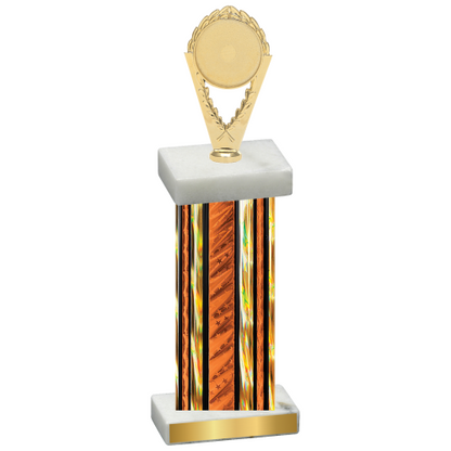 Single Orange Glacier Insert Trophy