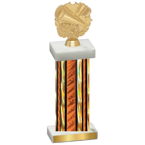 Single Orange Glacier Cheerleading Trophy