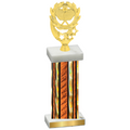 Single Orange Glacier Pickleball Trophy