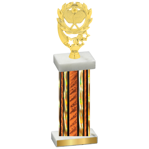 Single Orange Glacier Pickleball Trophy