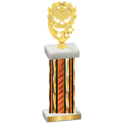 Single Orange Glacier Pickleball Trophy