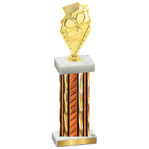 Single Orange Glacier Pickleball Trophy