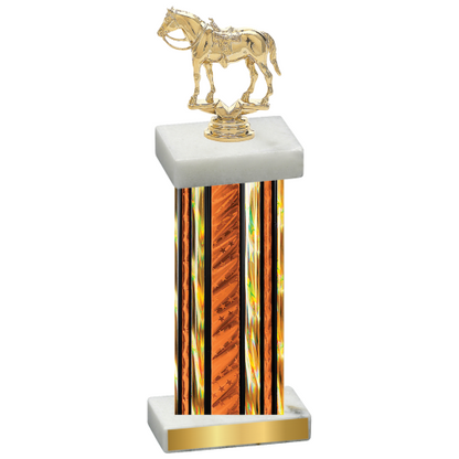 Single Orange Glacier Horses Trophy