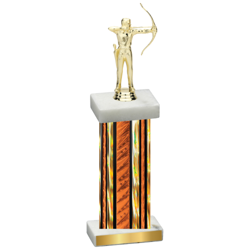 Single Orange Glacier Archery Trophy