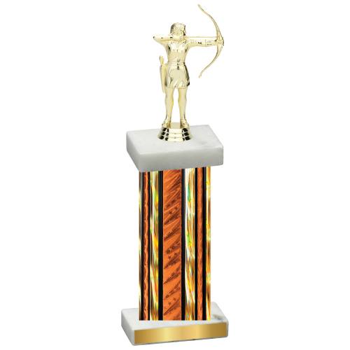 Single Orange Glacier Archery Trophy