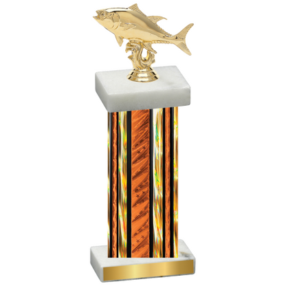 Single Orange Glacier Fishing Trophy