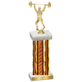 Single Orange Glacier Weights Trophy