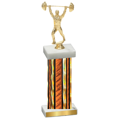 Single Orange Glacier Weights Trophy