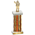 Single Orange Glacier Holiday Trophy