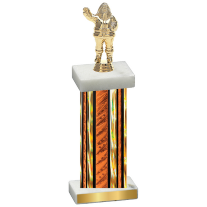 Single Orange Glacier Holiday Trophy