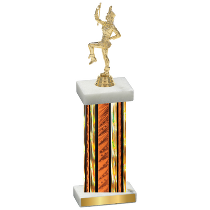 Single Orange Glacier Majorette Trophy