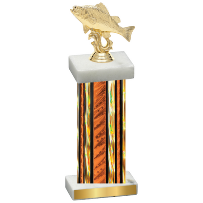 Single Orange Glacier Fishing Trophy