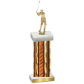Single Orange Glacier Golf Trophy