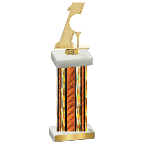 Single Orange Glacier Golf Trophy