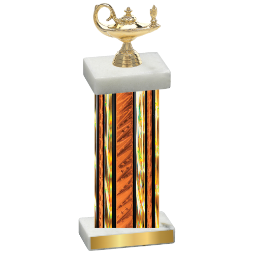 Single Orange Glacier Academics Trophy