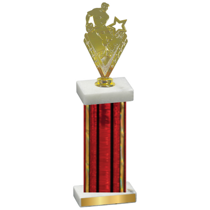 Single Red Glacier Rugby Trophy