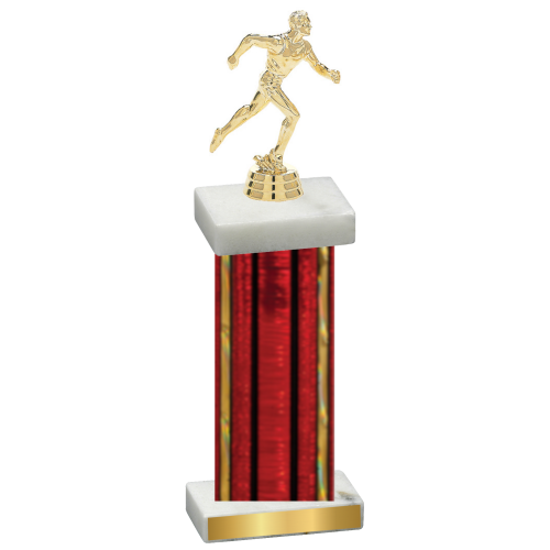 Single Red Glacier Running Trophy