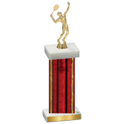 Single Red Glacier Tennis Trophy