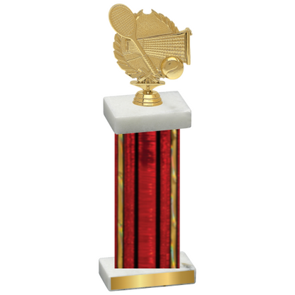 Single Red Glacier Tennis Trophy